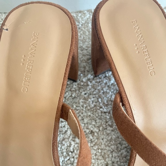 DOUBLE STRAP BLOCK-HEEL SANDAL banana republic - Picture 2 of 7